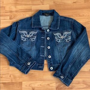 Ashley Stewart denim jean jacket 1x